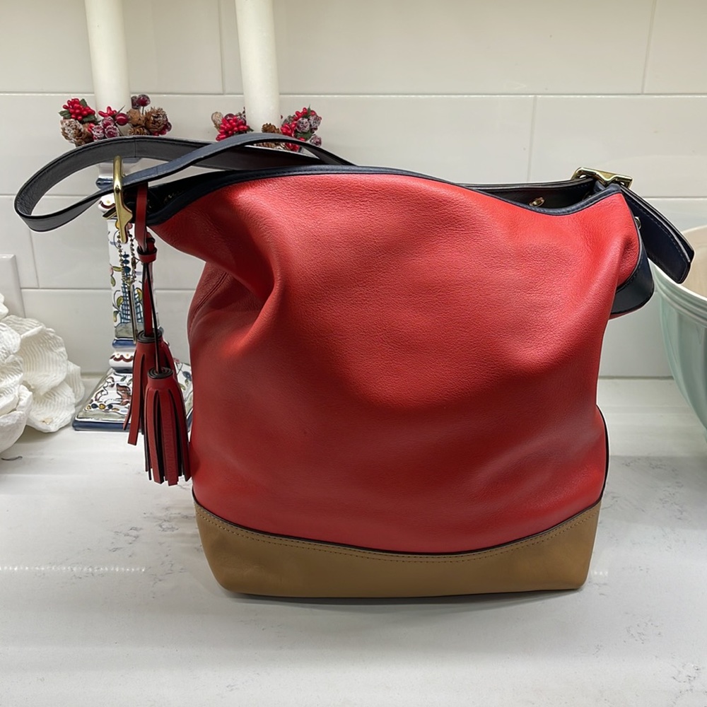 COACH Large Legacy Colorblock Handbag - Picture 8 of 16